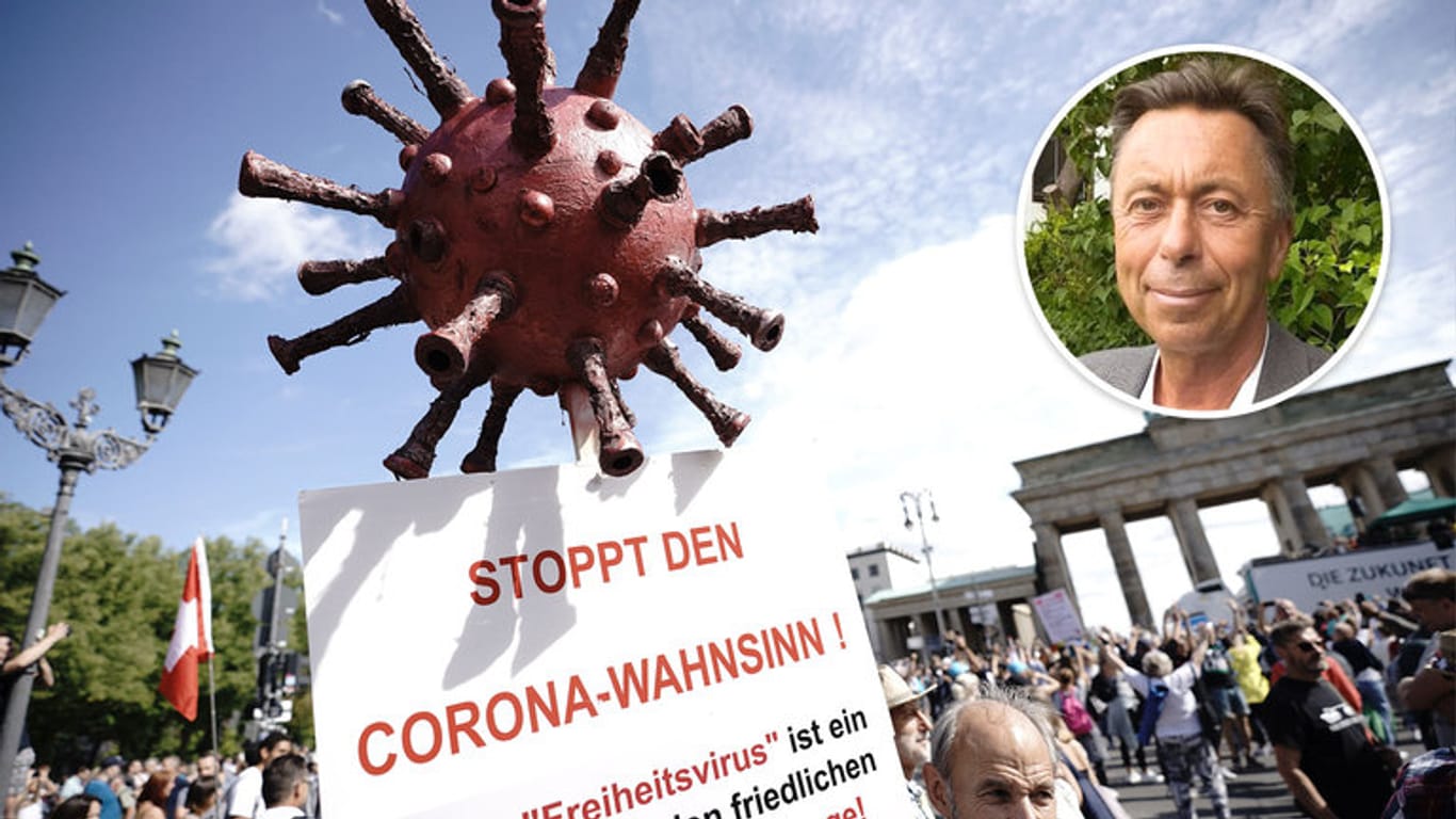 Corona-Demo in Berlin: Bei Regierungskritikern verfestigt sich der Eindruck, dass sie Linken erlaubt, was sie Rechten verbietet, meint Norbert Bolz.