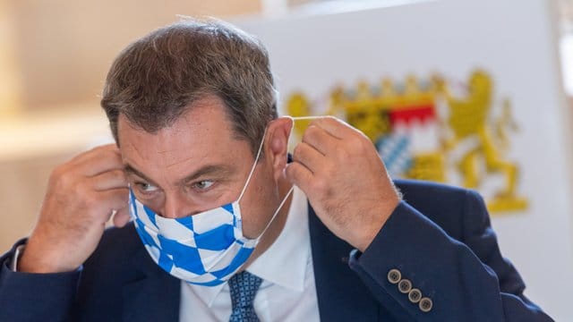 Bayerns Ministerpräsident Markus Söder während des Bildungsgipfels in München. Bayerns Ministerpräsident Markus Söder während des Bildungsgipfels in München.