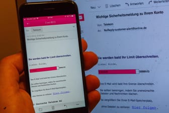 Eine typische Phishing-Mail im Namen der Telekom. Auch aktuell werden wieder gefälschte E-Mails verschickt.