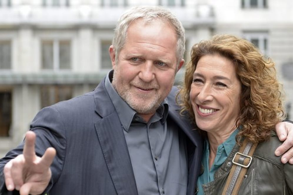 Harald Krassnitzer und Adele Neuhauser im Jahr 2014 in Wien.