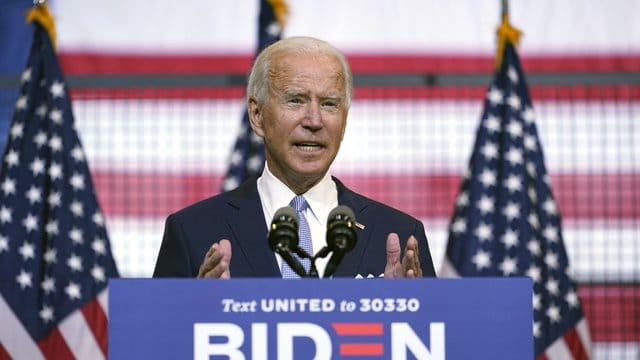 Will Amerika "vor vier weiteren Jahren Donald Trump retten": Joe Biden. Will Amerika "vor vier weiteren Jahren Donald Trump retten": Joe Biden.