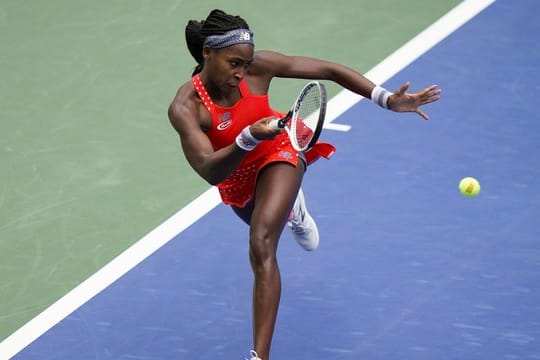 Tennis-Shootingstar Coco Gauff in Aktion.