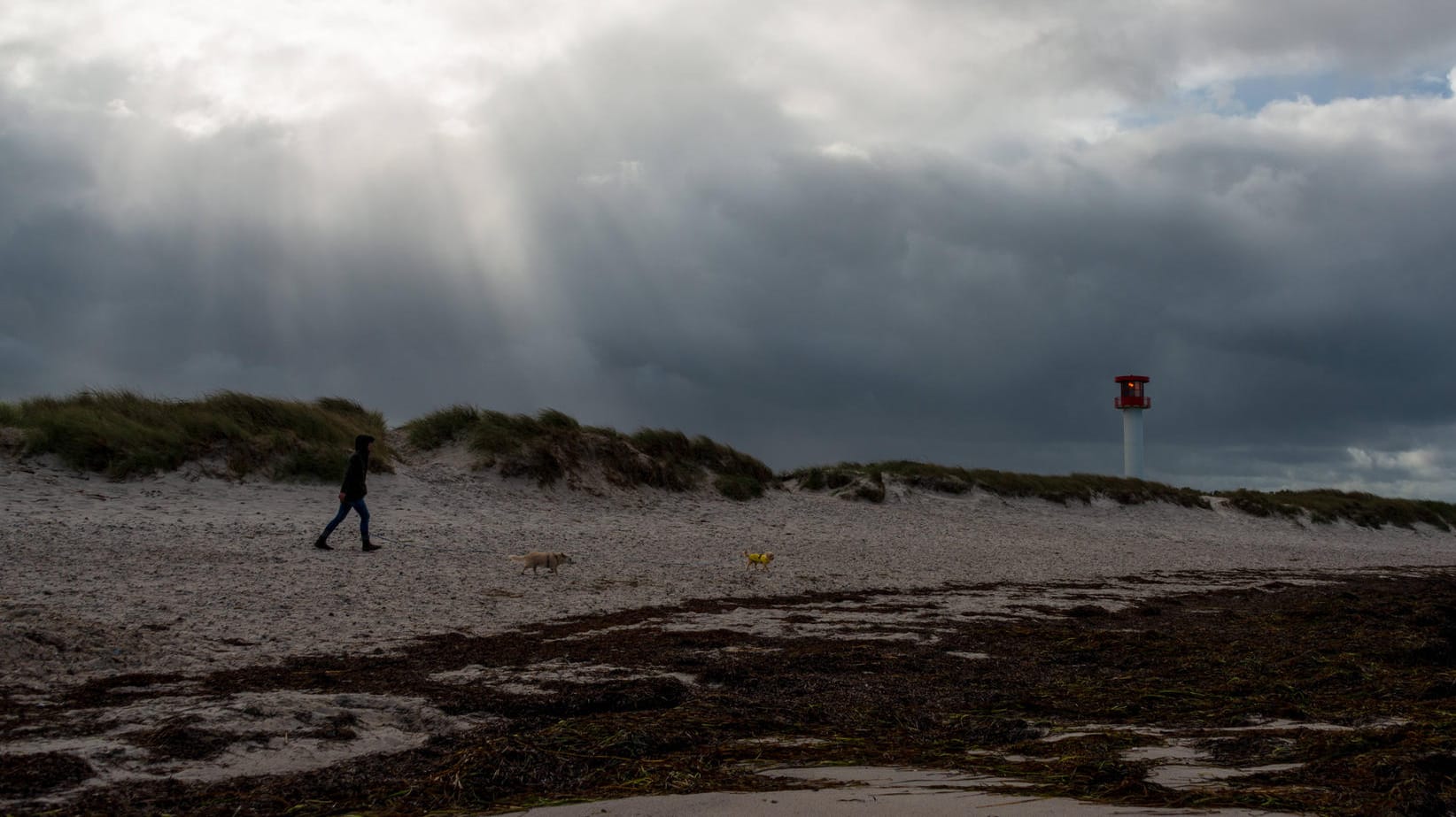 Kieler Bucht, Deutschland, 30. Sept. 2019 - Sturmtief Mortimer, der erste Herbssturm in Schleswig-Holstein an der Ostsee