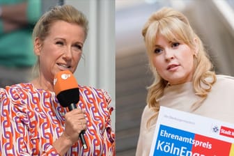 Andrea Kiewel und Maite Kelly: Die Sängerin war am Wochenende im "Fernsehgarten" zu Gast.