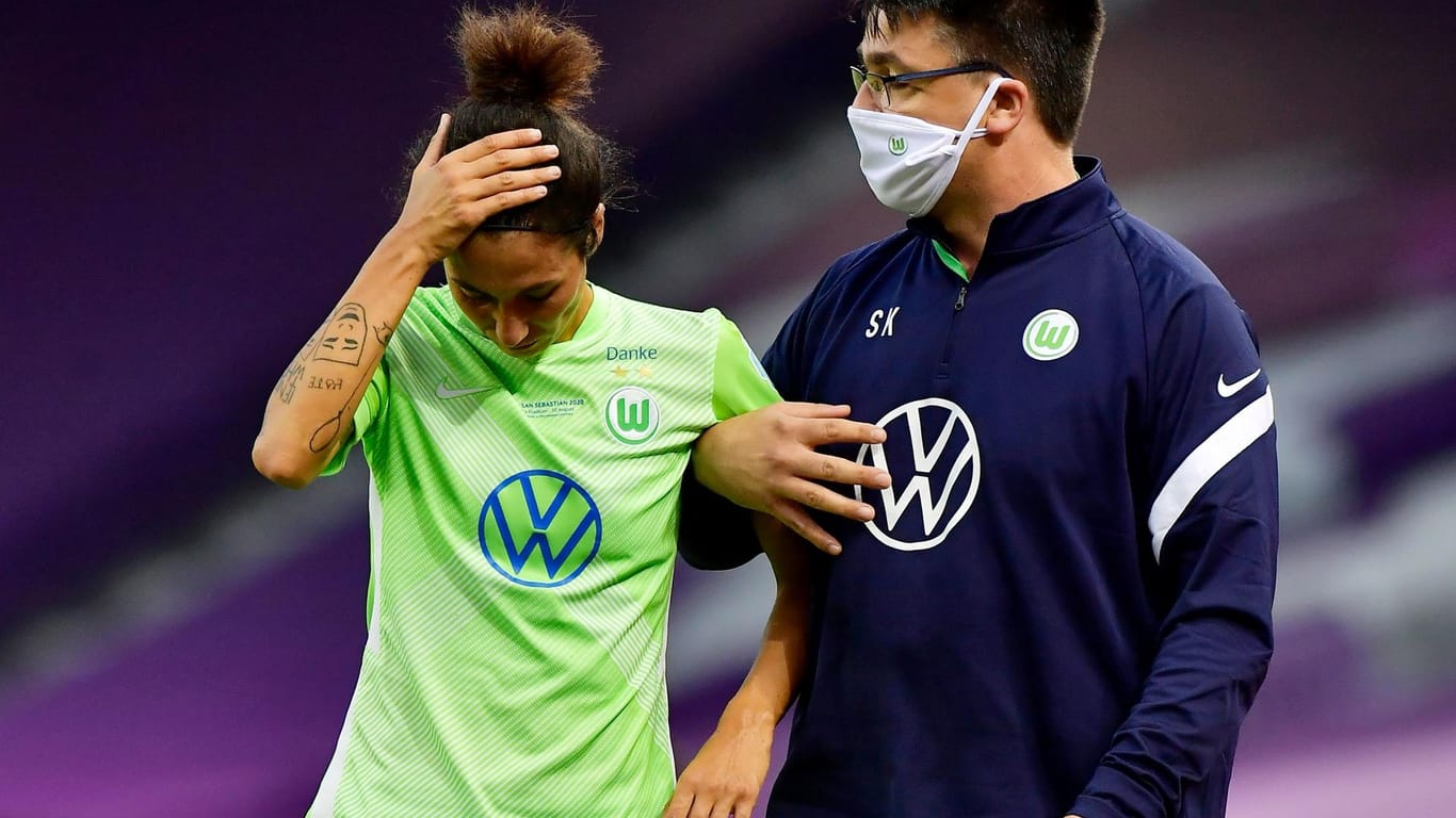 Sara Doorsoun: Die Nationalspielerin verletzte sich im Champions-League-Finale gegen Olympique Lyon.