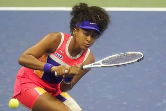 Naomi Osaka in Aktion.