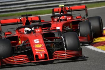 Mit Ferrari in dieser Saison meist hinterher: Sebastian Vettel (vorne) und Charles Leclerc.
