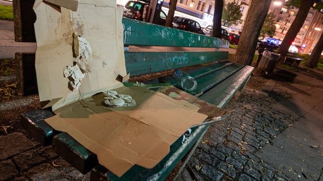 Pizzakartons in einem Park - kann ein Pfandsystem dagegen helfen?.