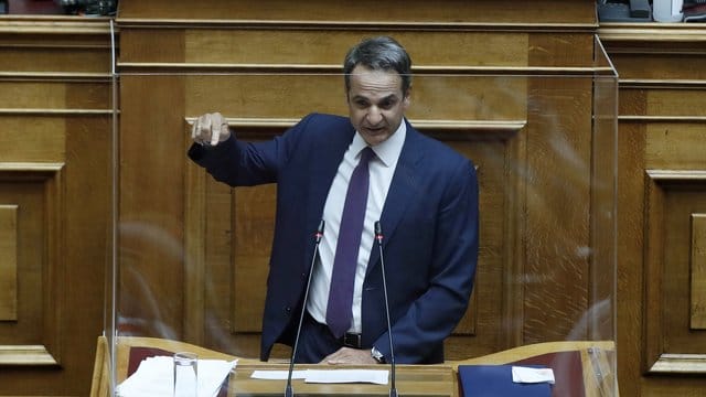 Griechenlands Ministerpräsident Kyriakos Mitsotakis ist zu einem Dialog mit der Türkei unter Vorbedingungen bereit. Griechenlands Ministerpräsident Kyriakos Mitsotakis ist zu einem Dialog mit der Türkei unter Vorbedingungen bereit.
