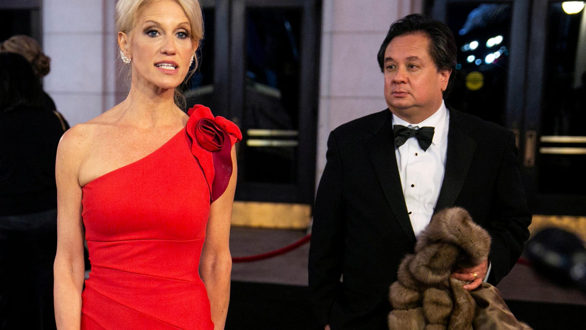 Kellyanne und George Conway (im Januar 2017): Die beste Verkäuferin, der ätzendste Angreifer.