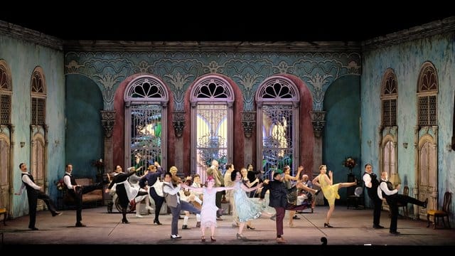 Das Ensemble spielt bei einer Probe zur Neuinszenierung der Oper "Carlo il Calvo". Das Ensemble spielt bei einer Probe zur Neuinszenierung der Oper "Carlo il Calvo".