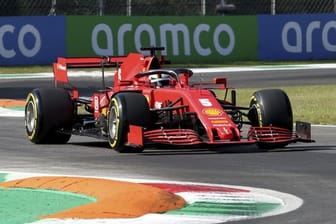 Sebastian Vettel fuhr im Training in Monza nur hinterher.