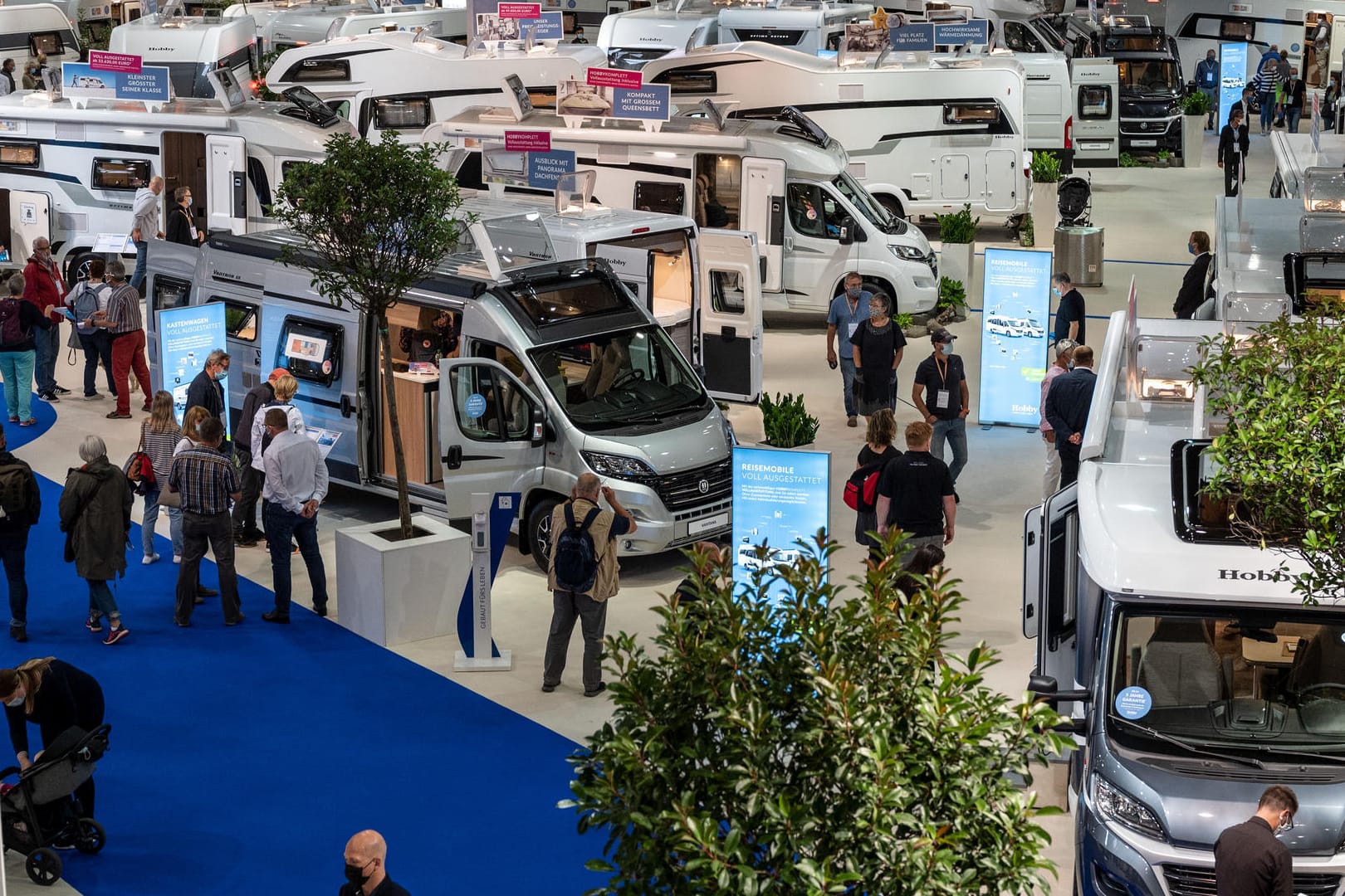 Caravan Salon 2020: Die Messe findet während der Corona-Pandemie unter bestimmten Auflagen statt.