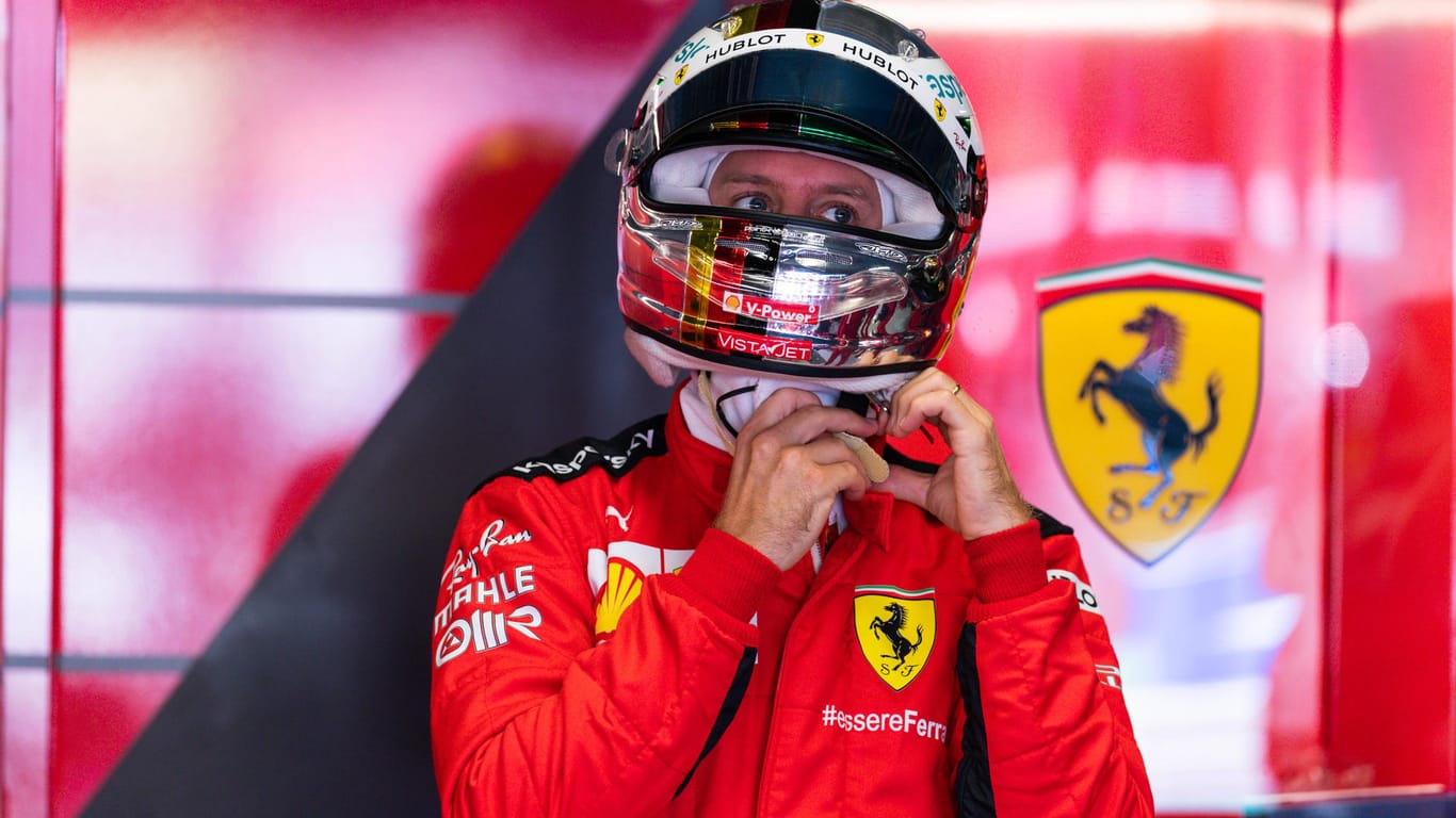 Verärgert: Sebastian Vettel am Rande des Qualifyings zum Großen Preis von Italien.