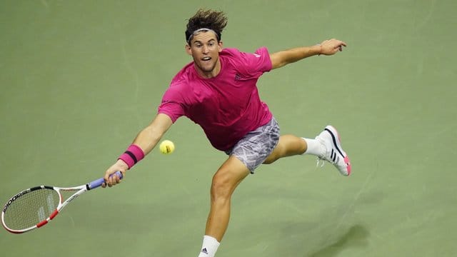 Dominic Thiem aus Österreich in Aktion.