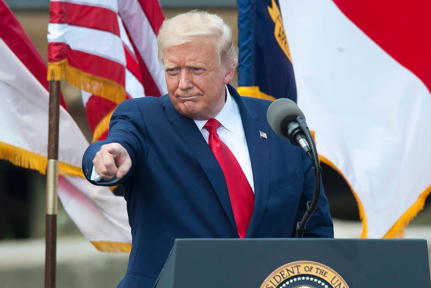 Donald Trump: Dem US-Präsidenten wird vorgeworfen, das Andenken gefallener amerikanischer Soldaten beleidigt zu haben.