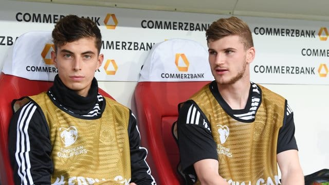 Spielen künftig gemeinsam beim FC Chelsea: Kai Havertz (l) und Timo Werner.