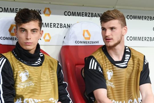 Spielen künftig gemeinsam beim FC Chelsea: Kai Havertz (l) und Timo Werner.