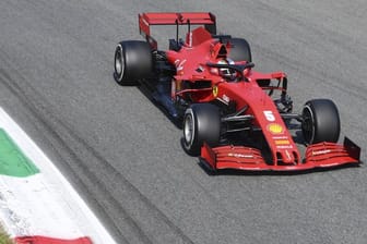 Sebastian Vettel schied im Ferrari früh aus.