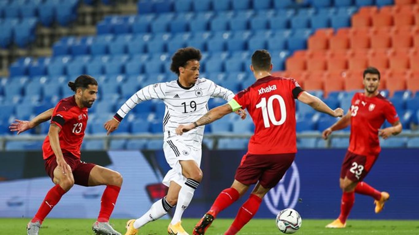 Die deutsche Nationalmannschaft um Leroy Sané muss weiter auf einen Sieg in der Nations League warten.