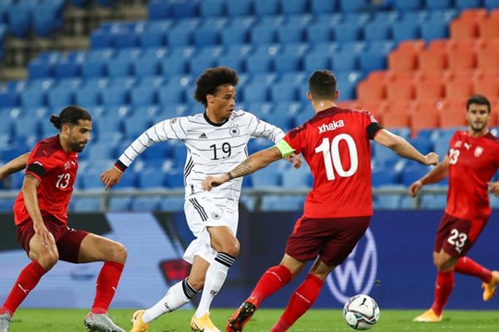 Die deutsche Nationalmannschaft um Leroy Sané muss weiter auf einen Sieg in der Nations League warten.