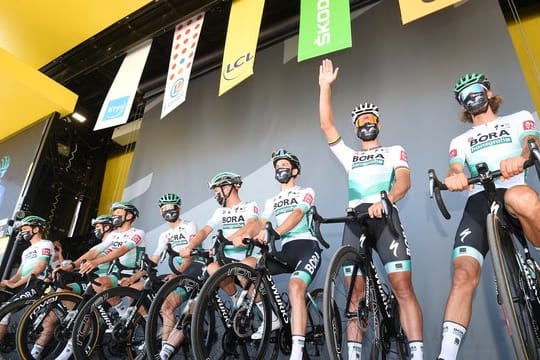 Bisher waren alle Corona-Tests beim Team Bora-hansgrohe negativ.