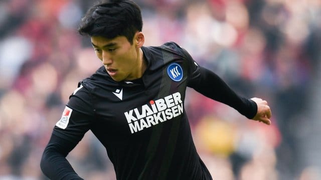 Kyoung-Rok Choi in Aktion (Archivbild): Der Profi vom Karlsruher SC ist verletzt.