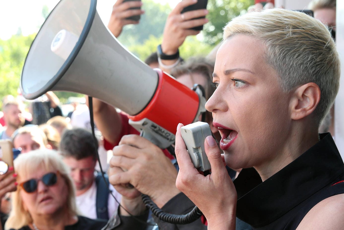 Maria Kolesnikowa: Die belarussische Musikerin und Oppositionspolitikerin lebte mehrere Jahre in Stuttgart.