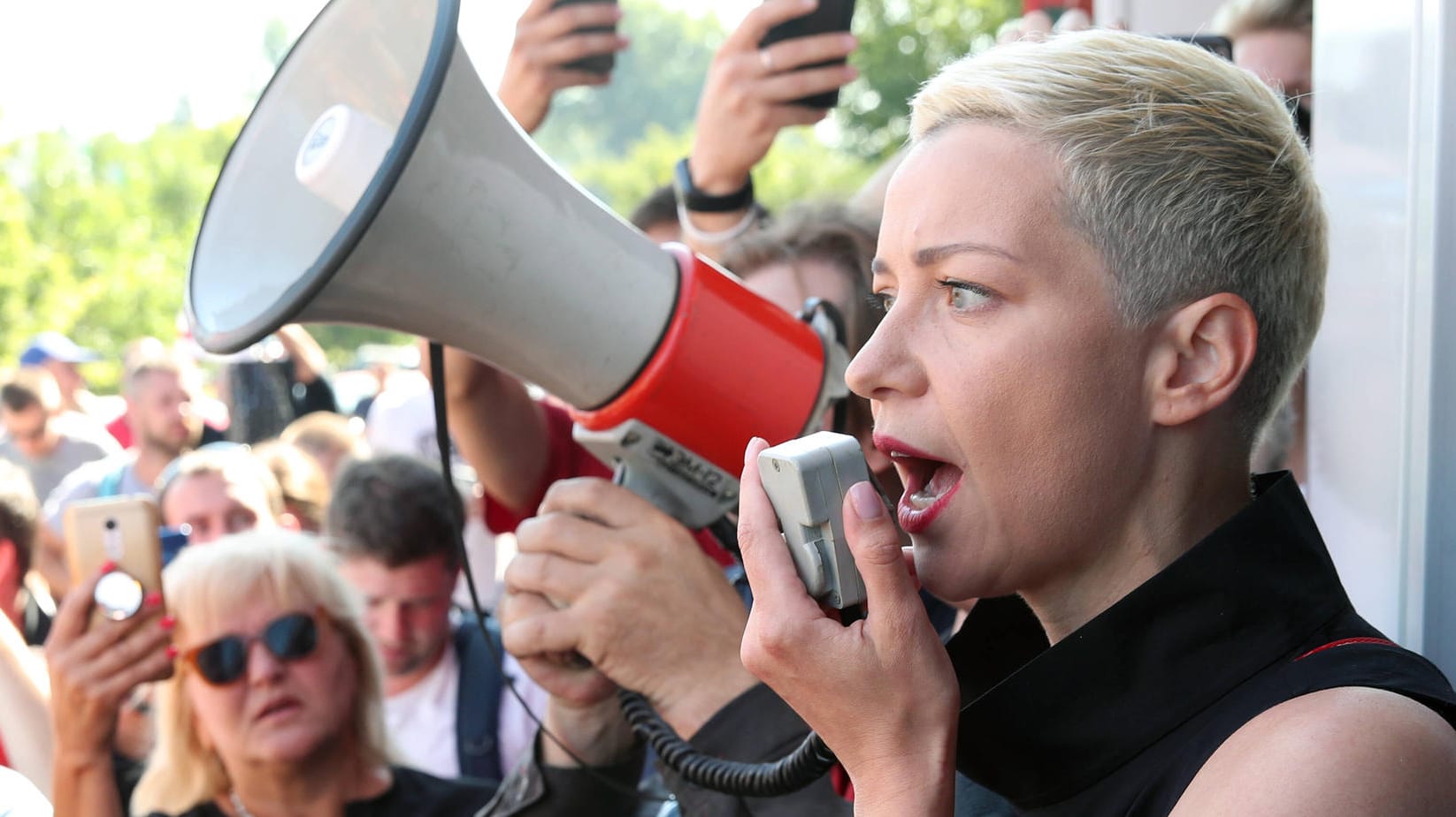 Maria Kolesnikowa: Die belarussische Musikerin und Oppositionspolitikerin lebte mehrere Jahre in Stuttgart.