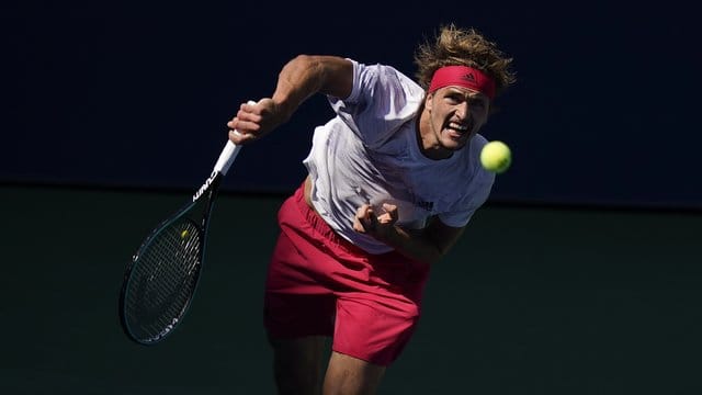Alexander Zverev in Aktion. Alexander Zverev in Aktion.