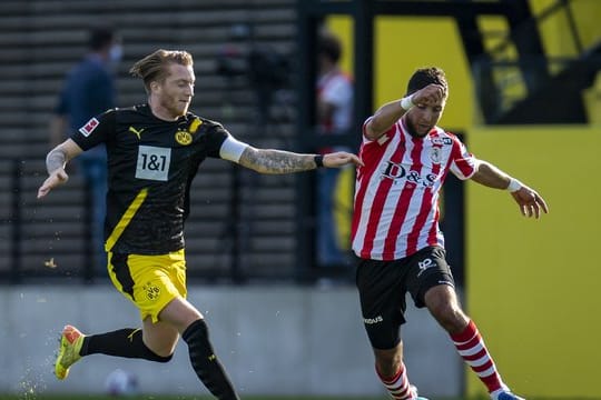 Feierte ein gelungenes Comeback: BVB-Kapitän Marco Reus (l).