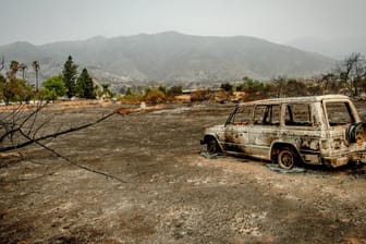 Ausgebrannte Fläche in Kalifornien: Waldbrände wüten in dem US-Bundesstaat.