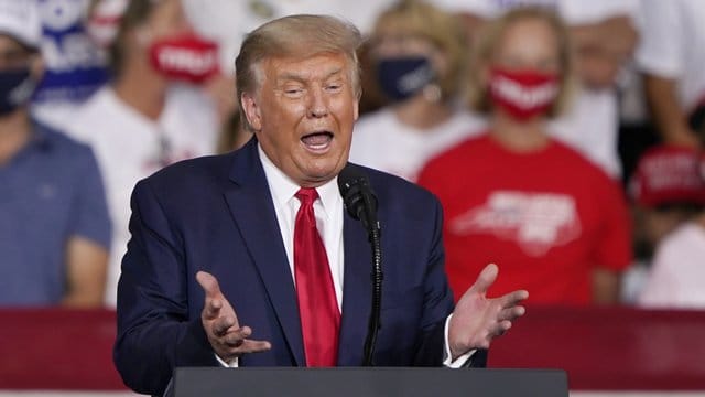 US-Präsident Donald Trump: "Ich wollte es immer herunterspielen. US-Präsident Donald Trump: "Ich wollte es immer herunterspielen.