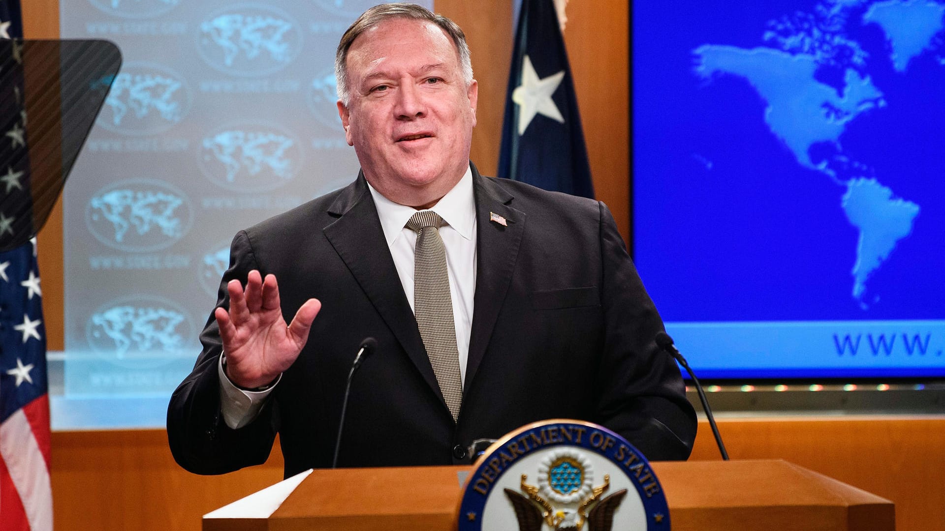 Mike Pompeo: Der US-Außenminister hat einen Verdacht im Fall Nawalny geäußert.