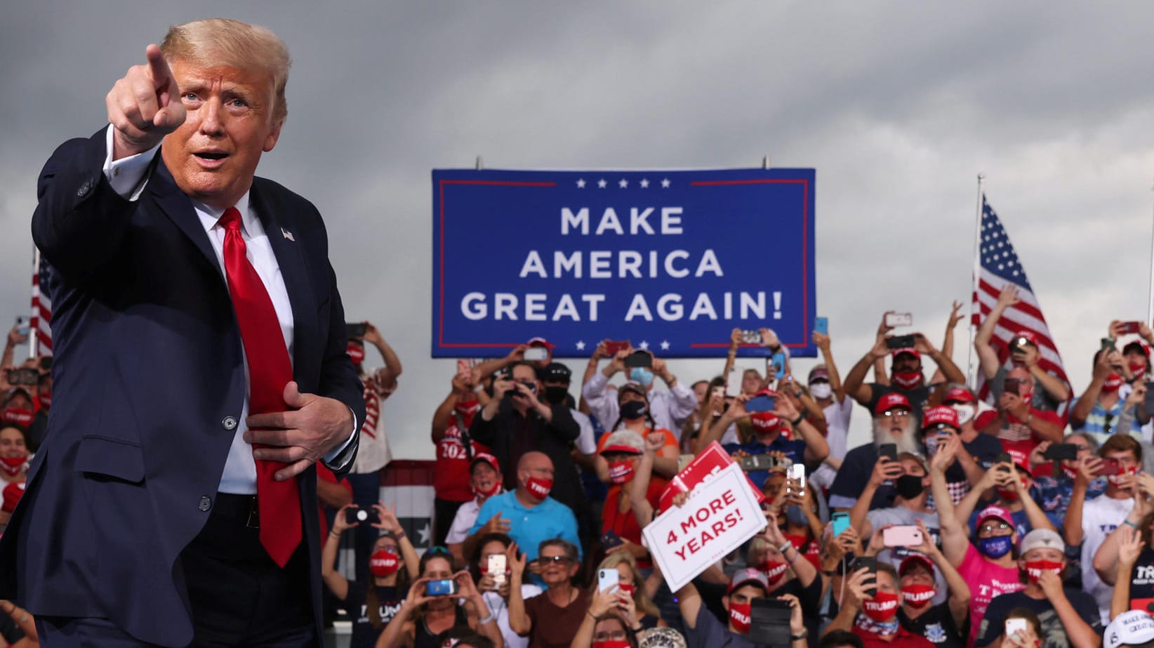 Donald Trump bei Auftritt in North Carolina: Wahlkampf, als ob es das Virus nicht gäbe.