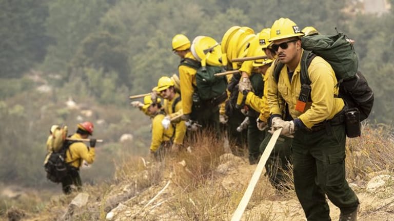 Allein in Kalifornien kämpften rund 14 000 Feuerwehrleute gegen 29 Wald- und Buschbrände.