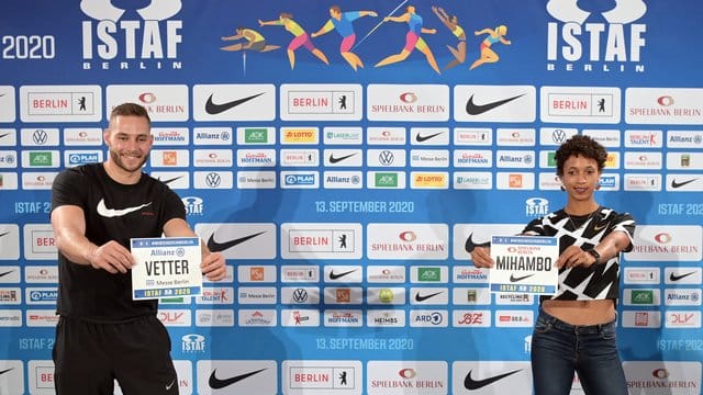 Gehen beim Istaf in Berlin an den Start: Malaika Mihambo und Johannes Vetter.