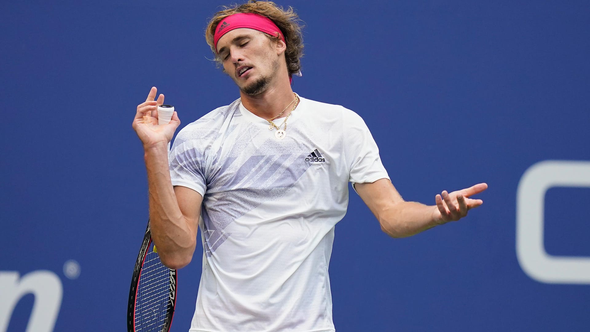 Bisher ohne Glück: Alexander Zverev im Match gegen Pablo Carreno Busta.