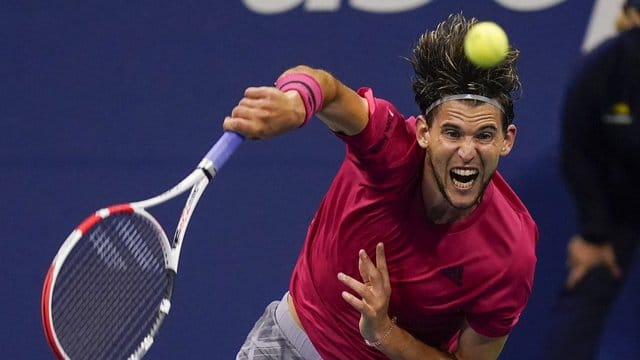 Steht nach seinem Sieg im Finale gegen Alexander Zverev: Dominic Thiem aus Österreich in Aktion.