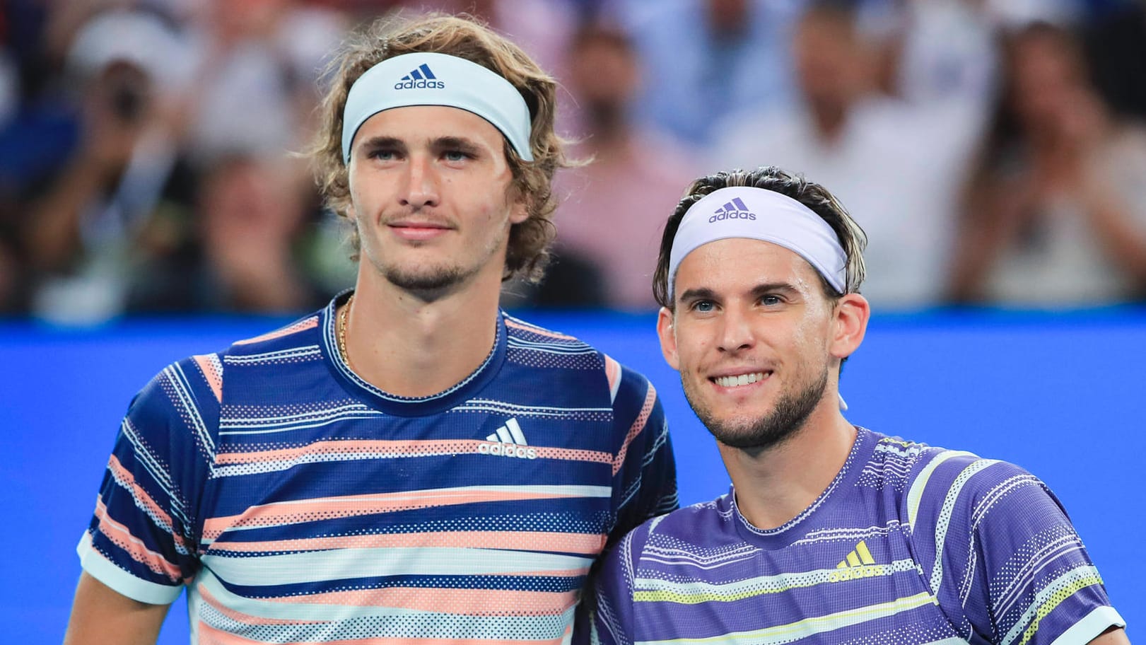 Alexander Zverev und Dominic Thiem (v.l.): Die beiden Freunde treffen im Finale der US Open aufeinander.