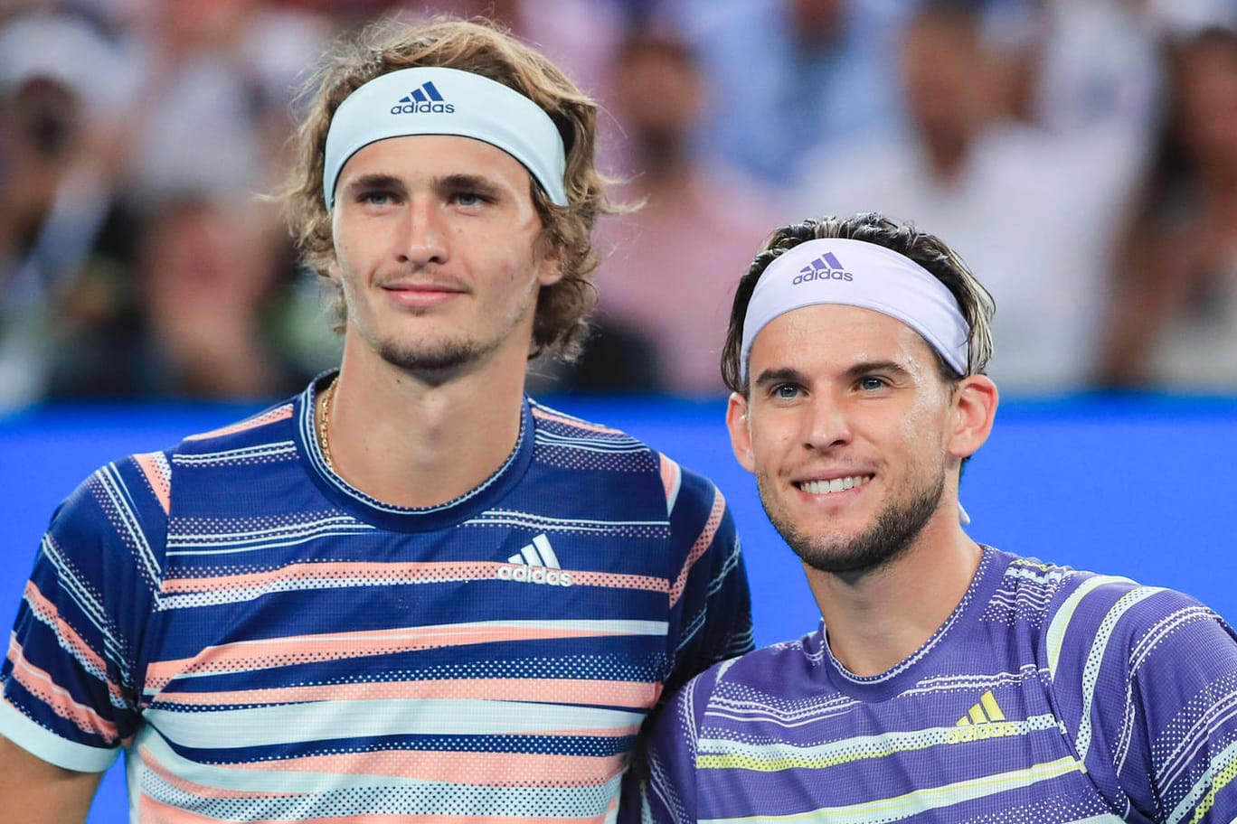 Alexander Zverev und Dominic Thiem (v.l.): Die beiden Freunde treffen im Finale der US Open aufeinander.