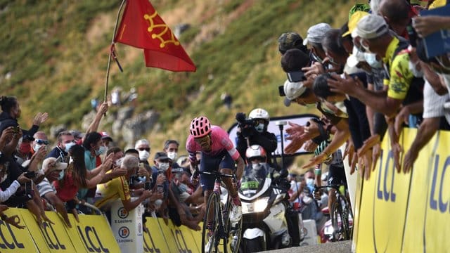 Bei der Bergankunft auf dem Grand Colombier wird es am Sonntag keine Zuschauer geben.