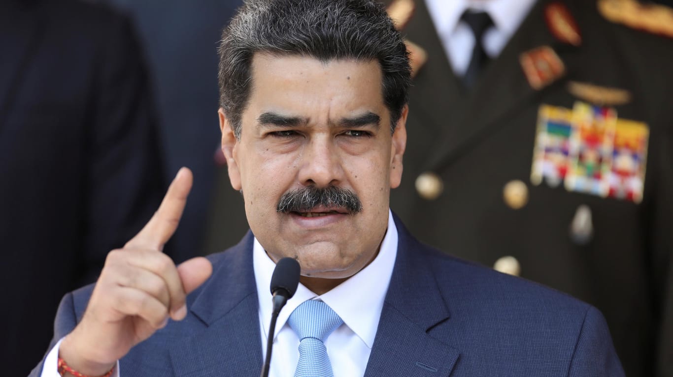 Nicolás Maduro: Der Präsident Venezuelas hat verkündet, dass ein US-Spion festgenommen worden sei.
