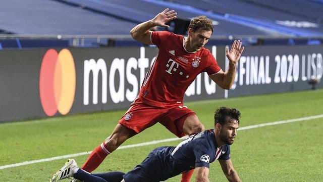 Hat das Triple noch nicht vollständig realisiert: Bayerns Leon Goretzka. Hat das Triple noch nicht vollständig realisiert: Bayerns Leon Goretzka.