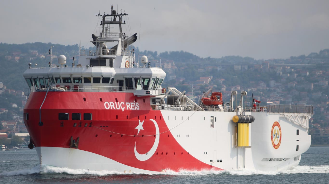 "Oruc Reis": Die Erkundungsfahrt des türkischen Schiffes hatte zu Spannungen mit Griechenland geführt.