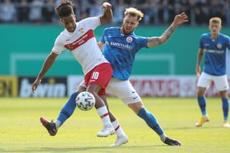 DFB-Pokal: Der VfB gewann knapp in Rostock.