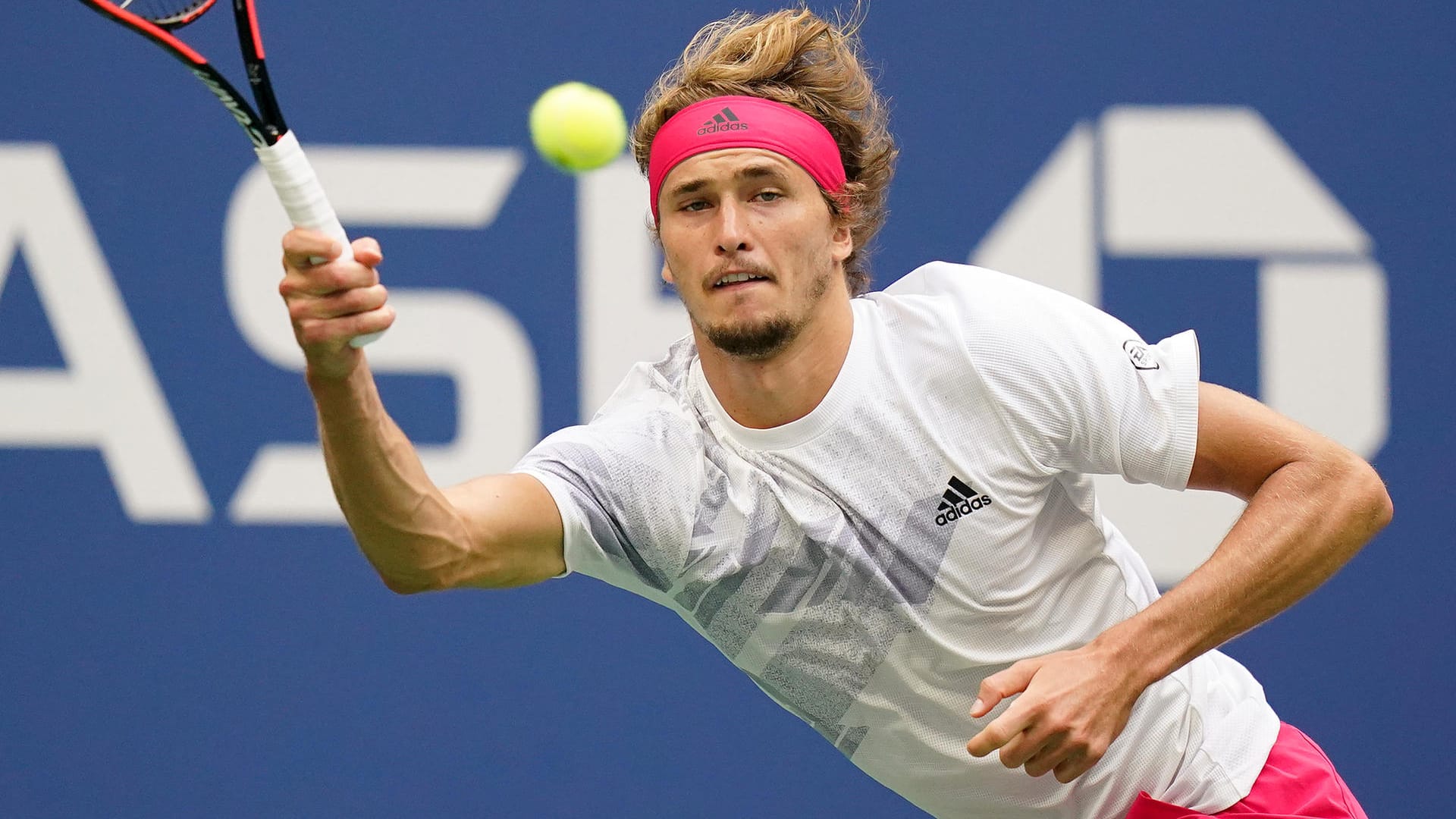 Starker 1. Satz: Alexander Zverev im US-Open-Finale gegen Dominic Thiem.