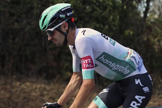 Geht angeschlagen in die letzte Woche der Tour de France: Emanuel Buchmann von Bora–hansgrohe in Aktion.