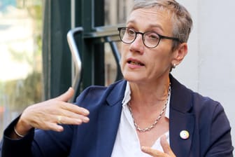 Aachens Oberbürgermeisterkandidatin Sibylle Keupen: Die Parteilose geht für die Grünen mit großem Vorsprung in die Stichwahl.