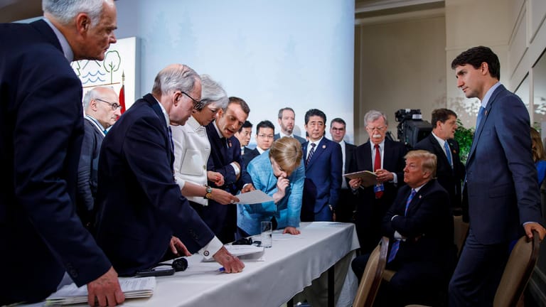 Ikonisches Foto vom G7-Gipfel: Doch was waren eigentlich die Streitpunkte der Regierungschefs?
